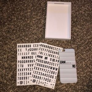 Custom iPhone case with letters